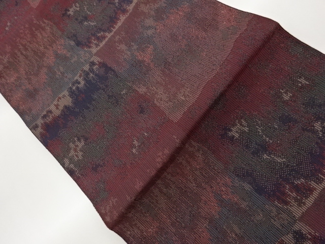JAPANESE NAGOYA OBI / CHIKUZEN HAKATA / WOVEN ABSTRACT